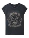 Zadig & Voltaire Cloe Skull Strass Tank Top In Black