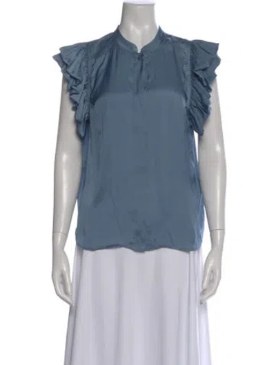 Pre-owned Zadig & Voltaire Sleeveless Blouse In Blue