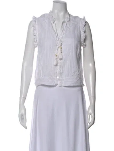 Pre-owned Zadig & Voltaire Sleeveless Blouse In Gray