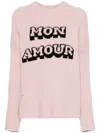 Zadig & Voltaire Slogan Intarsia-knit Jumper In Pink