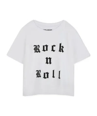 Zadig & Voltaire Kids' Slogan-print T-shirt In White
