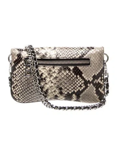 Pre-owned Zadig & Voltaire Snakeskin Crossbody Bag In Multi