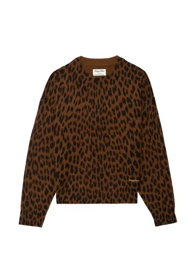 Zadig & Voltaire Soulo Lc Leopard Sweater In Brown