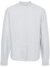 Zadig & Voltaire Stan Officier Linen Shirt In Blue
