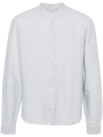 Zadig & Voltaire Stan Officier Linen Shirt In Blue