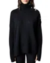 Zadig & Voltaire Star Button Sweater In Black