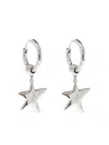 Zadig & Voltaire Star-charm Hoop Earrings In Metallic