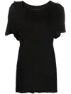 Zadig & Voltaire Star-embellished Ruffle-sleeve Top In Black