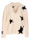 Zadig & Voltaire Star-intarsia Cashmere Cardigan In Pink