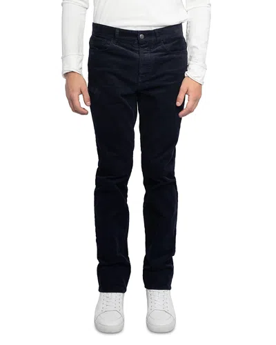 Zadig & Voltaire Steeve Cotton Stretch Velvet Corduroy Slim Fit Pants In Black