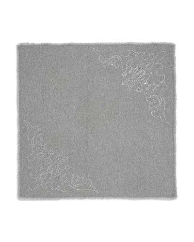 Zadig & Voltaire Stevie Strass Western Cashmere Scarf In Gray