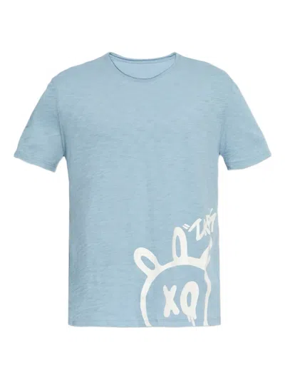 Zadig & Voltaire Crew Neck T-shirt In Blue
