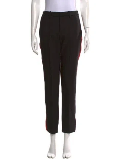 Pre-owned Zadig & Voltaire Straight Leg Pants In Black
