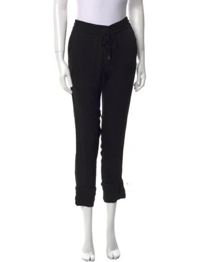 Pre-owned Zadig & Voltaire Straight Leg Pants In Black
