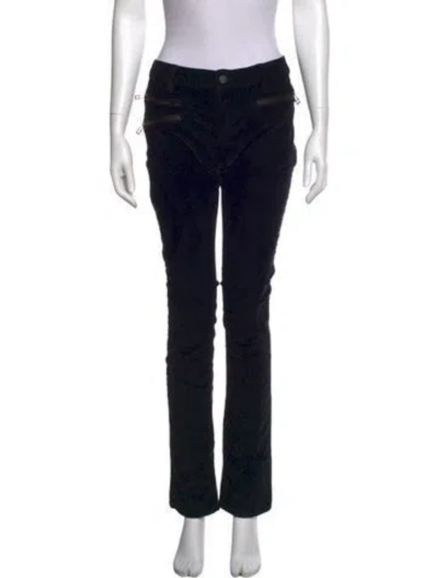 Pre-owned Zadig & Voltaire Straight Leg Pants In Black