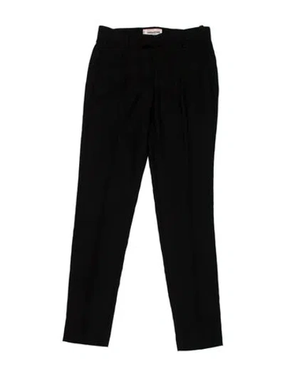 Pre-owned Zadig & Voltaire Straight Leg Pants In Black