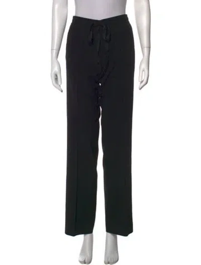 Pre-owned Zadig & Voltaire Straight Leg Pants In Black