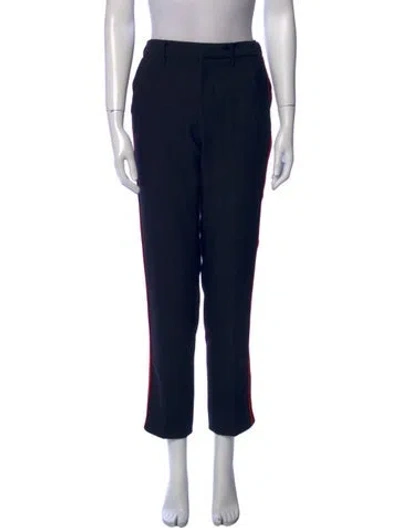Pre-owned Zadig & Voltaire Straight Leg Pants In Blue