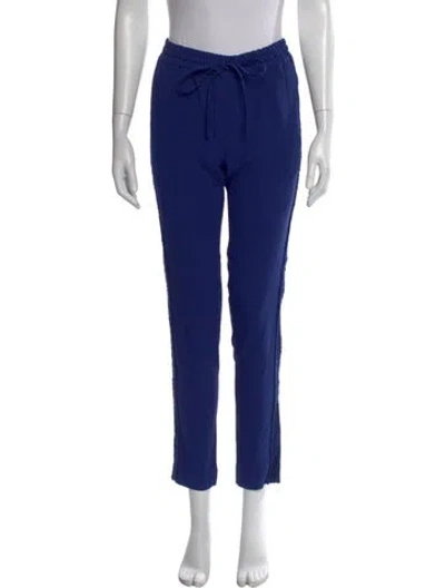 Pre-owned Zadig & Voltaire Straight Leg Pants In Blue