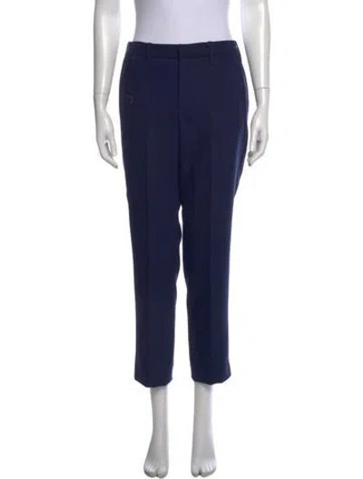 Pre-owned Zadig & Voltaire Straight Leg Pants In Blue