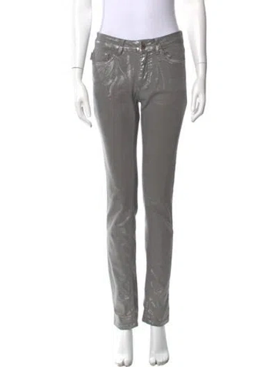 Pre-owned Zadig & Voltaire Straight Leg Pants In Gray