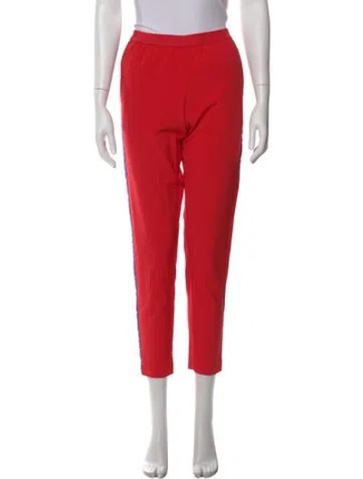 Pre-owned Zadig & Voltaire Straight Leg Pants In Red