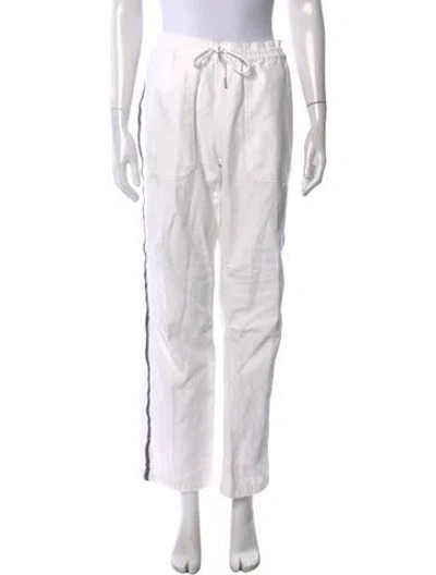 Pre-owned Zadig & Voltaire Straight Leg Pants In White