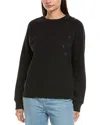 Zadig & Voltaire Strass Heart Sweatshirt In Black