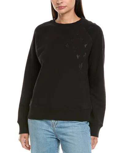 Zadig & Voltaire Strass Heart Sweatshirt In Black