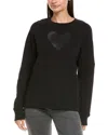 Zadig & Voltaire Strass Heart Sweatshirt In Black