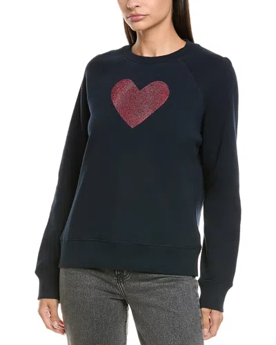 Zadig & Voltaire Strass Heart Sweatshirt In Blue