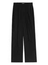 Zadig & Voltaire Womens Puros Shimmer Stretch Wool-blend Trousers Black In Black