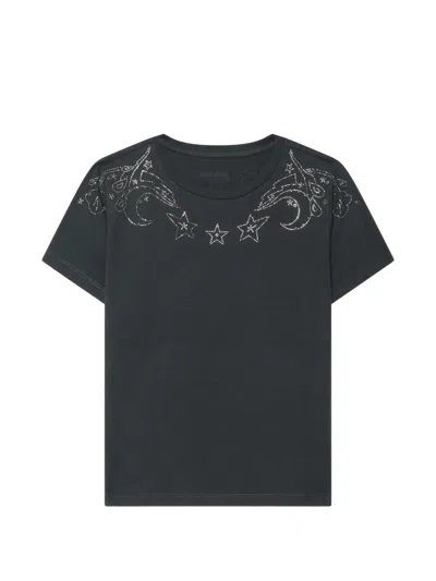 Zadig & Voltaire Strass-embellished Alys T-shirt In Multi