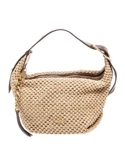 Pre-owned Zadig & Voltaire Straw Shoulder Bag In Brown
