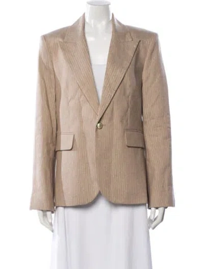 Pre-owned Zadig & Voltaire Striped Blazer W/ Tags In Neutral