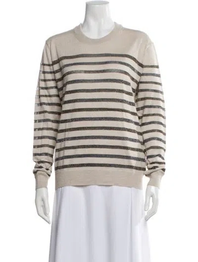 Pre-owned Zadig & Voltaire Striped Crew Neck Sweater In Multi
