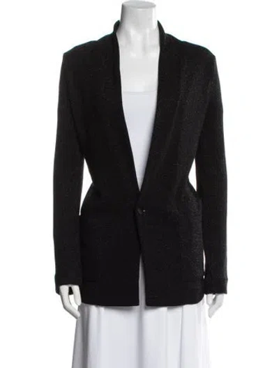 Pre-owned Zadig & Voltaire Striped Evening Jacket In Black