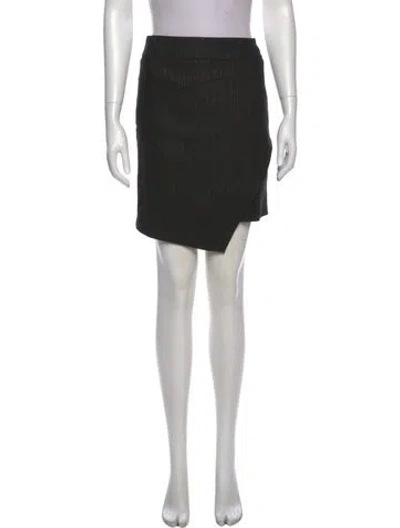 Pre-owned Zadig & Voltaire Striped Knee-length Skirt W/ Tags In Black
