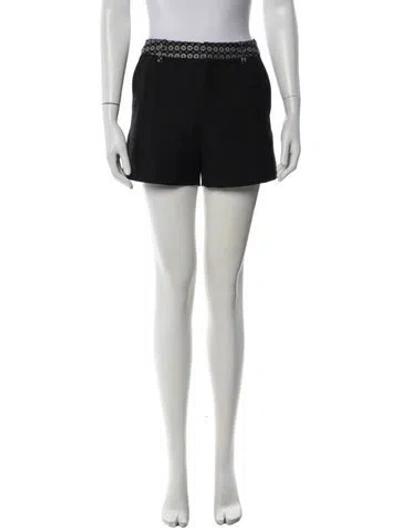 Pre-owned Zadig & Voltaire Striped Mini Shorts In Silver