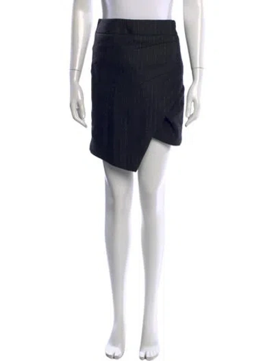 Pre-owned Zadig & Voltaire Striped Mini Skirt In Black