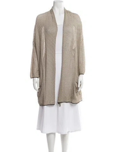 Pre-owned Zadig & Voltaire Striped Open Front Sweater