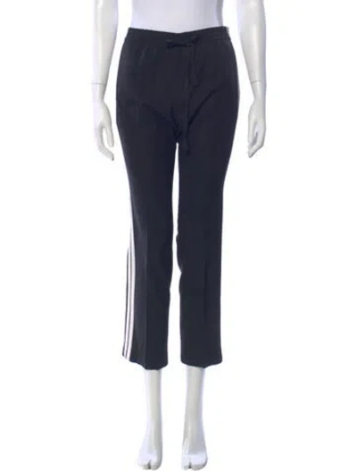 Pre-owned Zadig & Voltaire Striped Straight Leg Pants In Blue