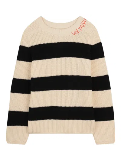 Zadig & Voltaire Kids' Striped Sweater In Multi