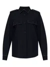 Zadig & Voltaire Stud-embellished Shirt In Blue