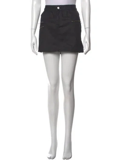 Pre-owned Zadig & Voltaire Studded Accents Mini Skirt In Black