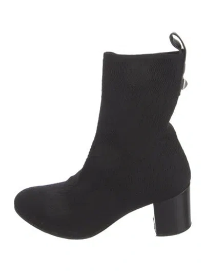 Pre-owned Zadig & Voltaire Studded Accents Sock Boots In Black