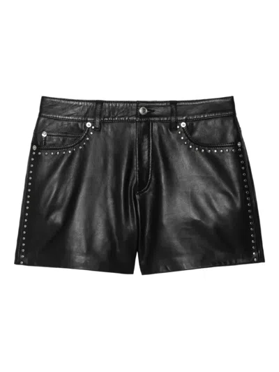 Zadig & Voltaire Studded Pocket Shorts In Black
