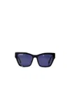 Zadig & Voltaire Stud-embellished Rectangle-frame Sunglasses In Multi