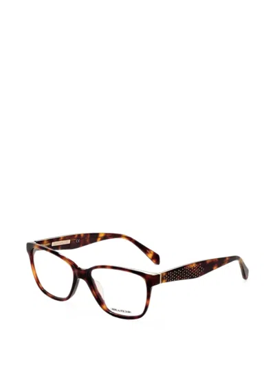 Zadig & Voltaire Stud-embellished Tortoiseshell-effect Glasses In Brown
