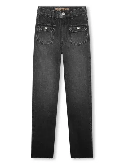 Zadig & Voltaire Stylish Boys' Denim Jeans - Kids' Fashion Essentials In Black